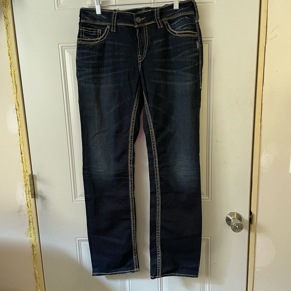 Silver Jeans Blue Straight Leg Denim